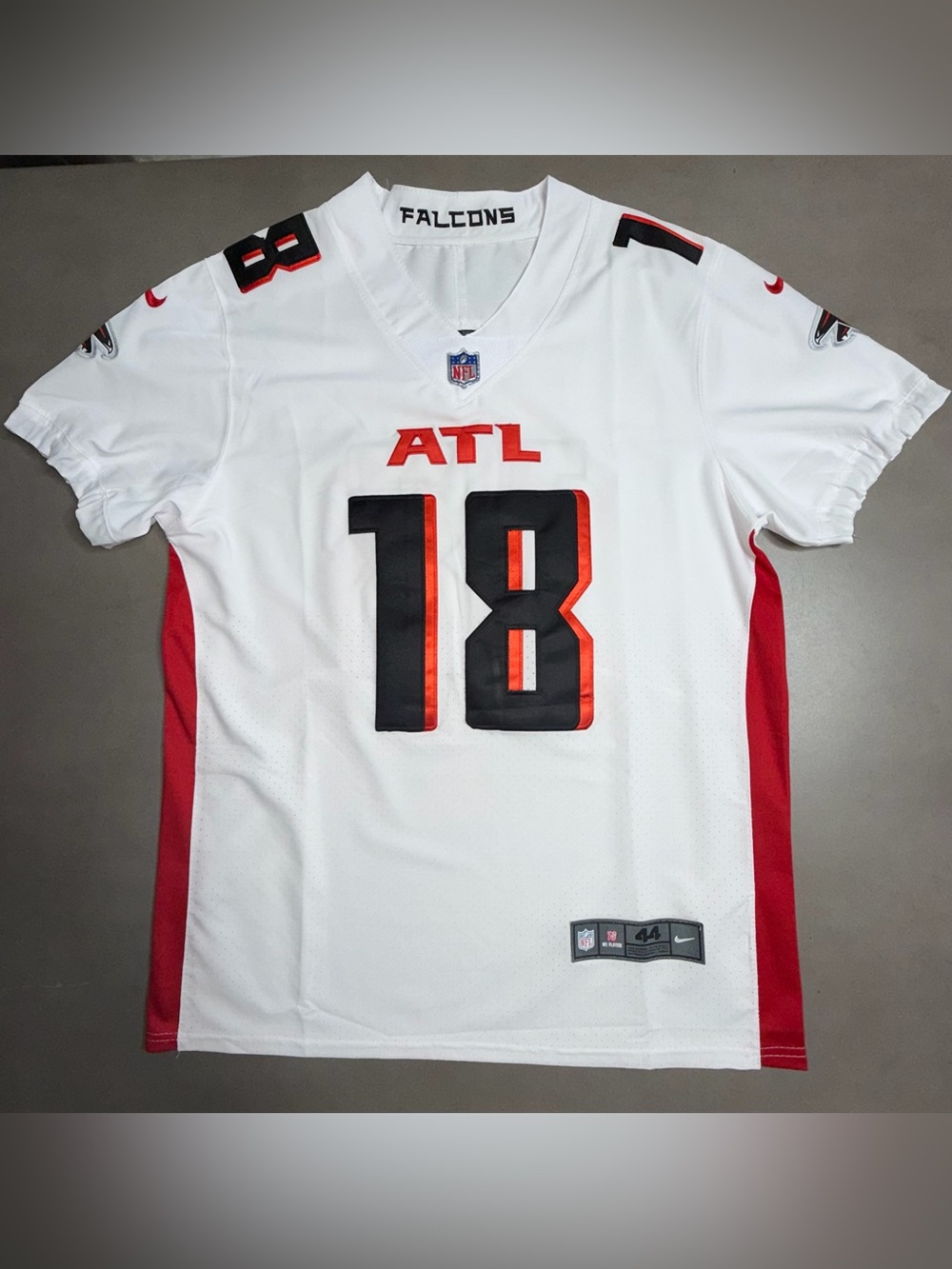Nike NFL On Field Jersey White Atlanta Falcons #18 Ridley - 44